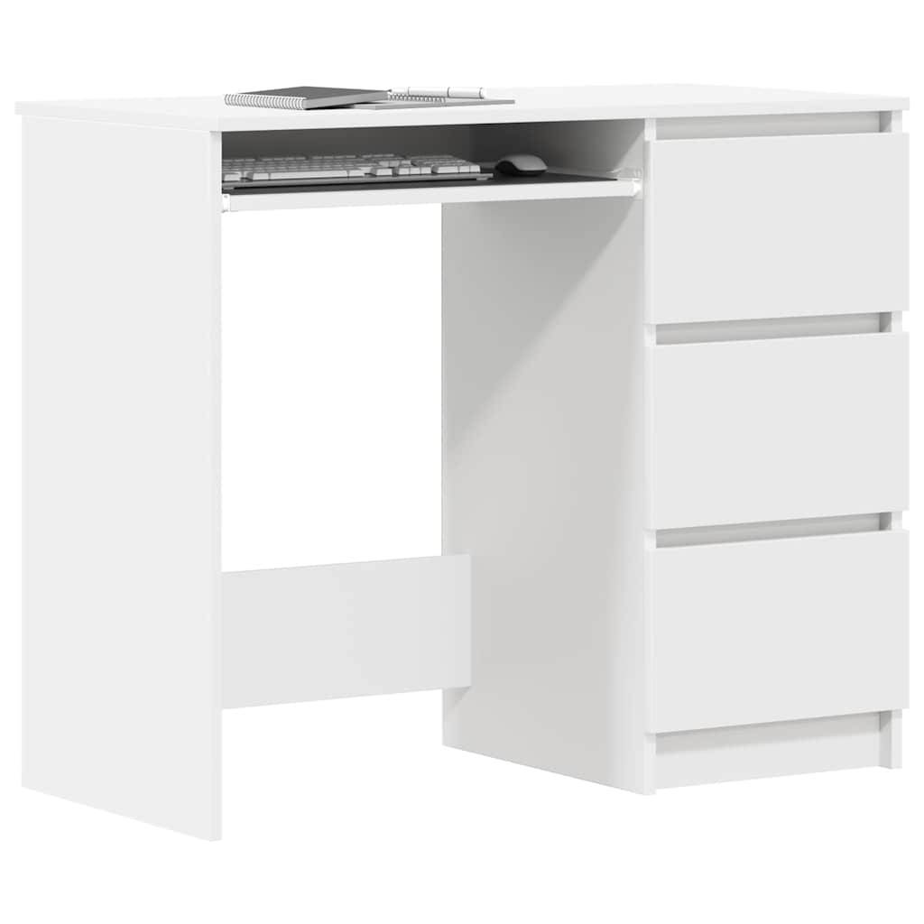 vidaXL Schreibtisch Weiß 90x45x76 cm Holzwerkstoff