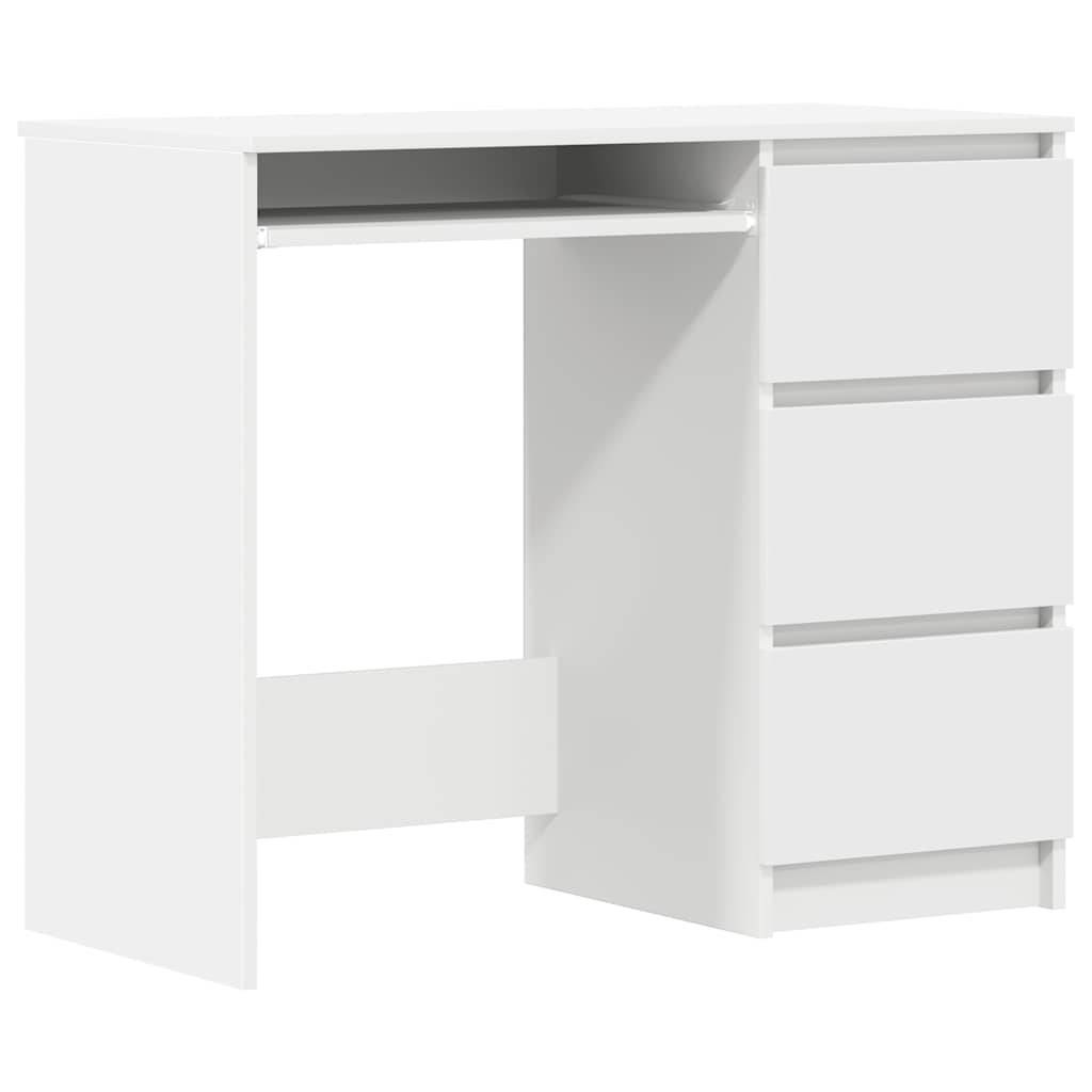 vidaXL Schreibtisch Weiß 90x45x76 cm Holzwerkstoff