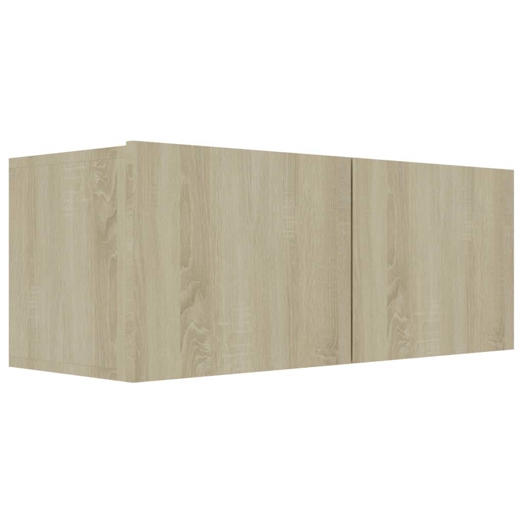 vidaXL TV-Schrank Sonoma-Eiche 80x30x30 cm Holzwerkstoff