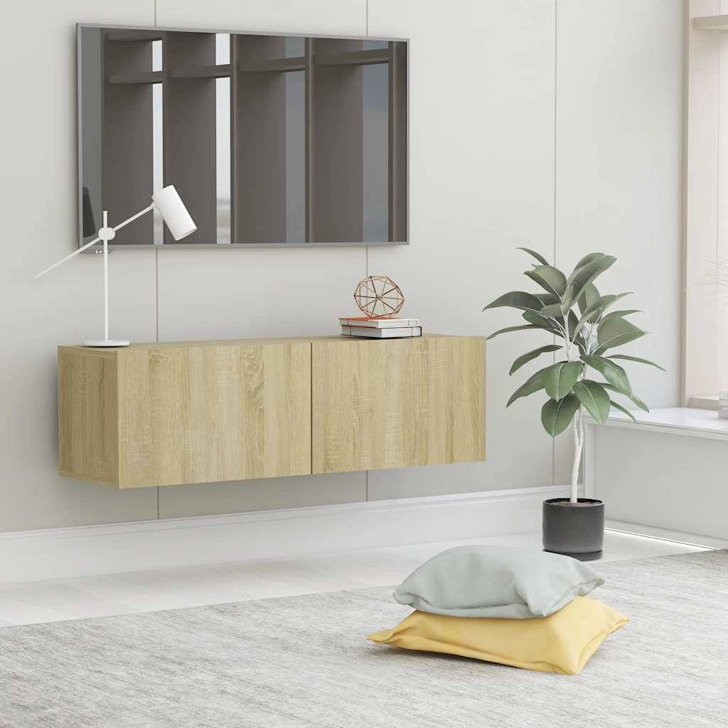vidaXL TV-Schrank Sonoma-Eiche 100x30x30 cm Holzwerkstoff
