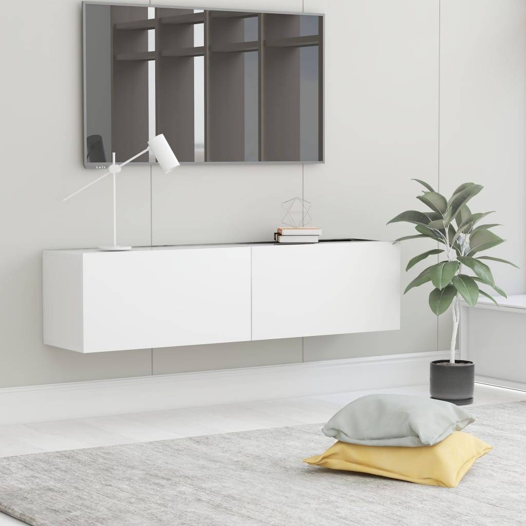 vidaXL TV-Schrank Weiß 120x30x30 cm Holzwerkstoff