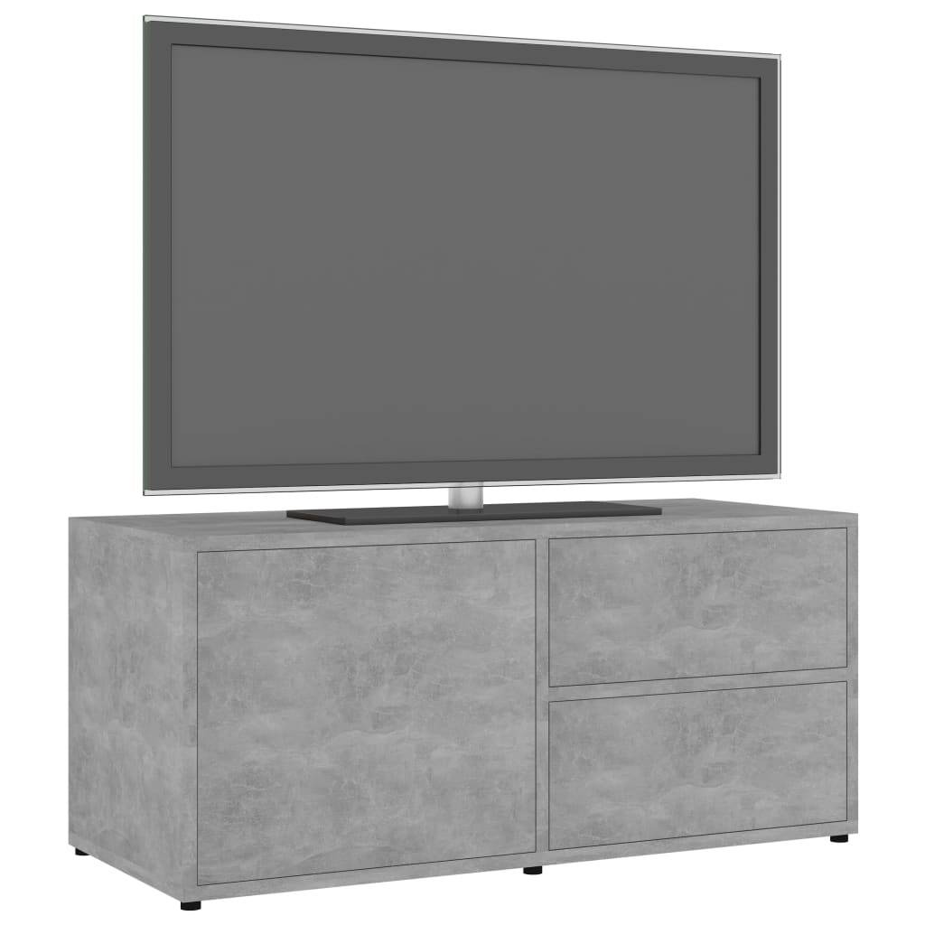 vidaXL TV-Schrank Betongrau 80x34x36 cm Holzwerkstoff