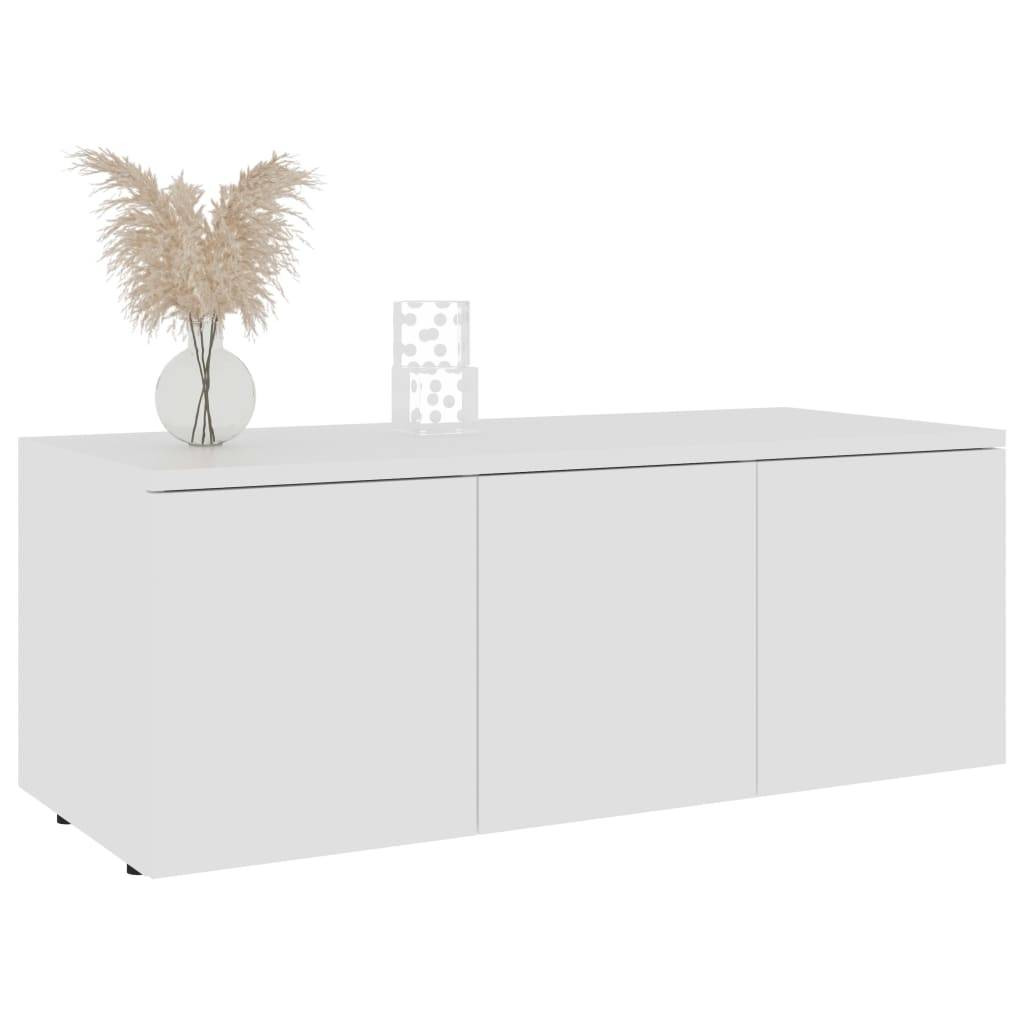 vidaXL TV-Schrank Weiß 80x34x30 cm Holzwerkstoff