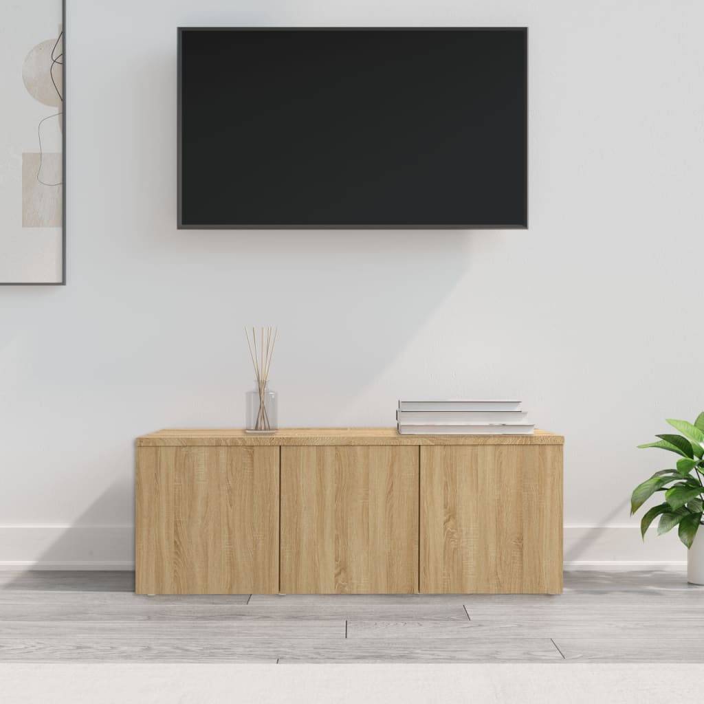 vidaXL TV-Schrank Sonoma-Eiche 80x34x30 cm Holzwerkstoff