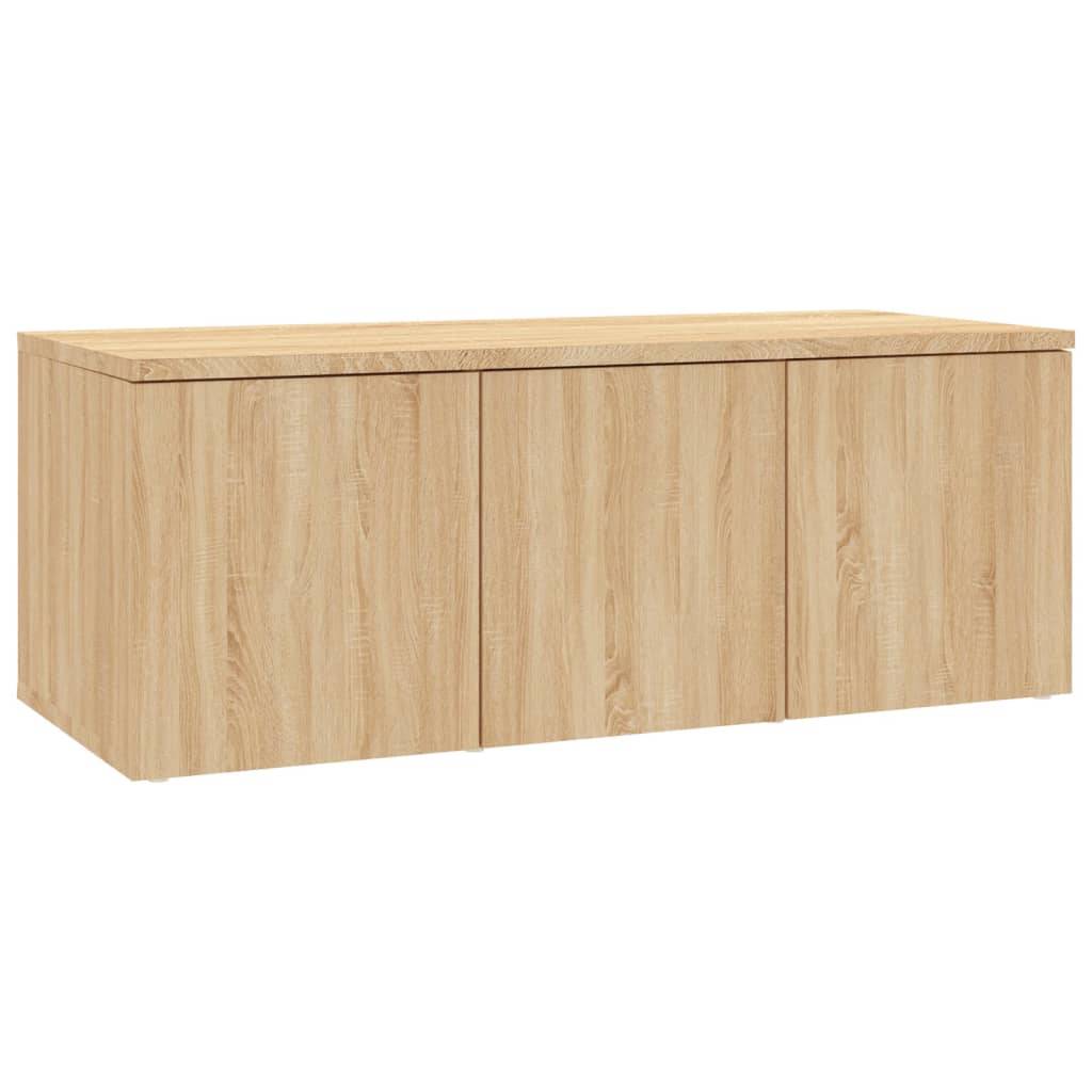 vidaXL TV-Schrank Sonoma-Eiche 80x34x30 cm Holzwerkstoff