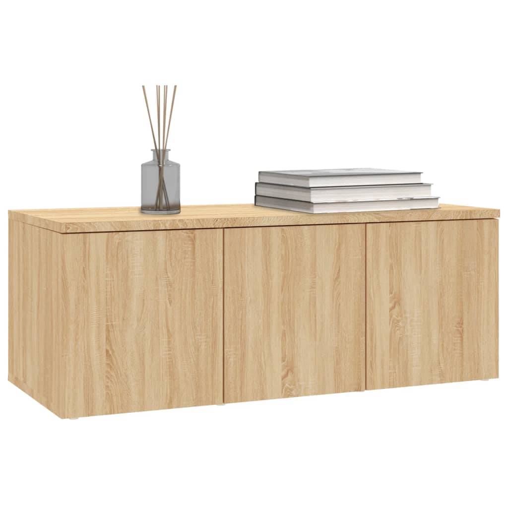 vidaXL TV-Schrank Sonoma-Eiche 80x34x30 cm Holzwerkstoff