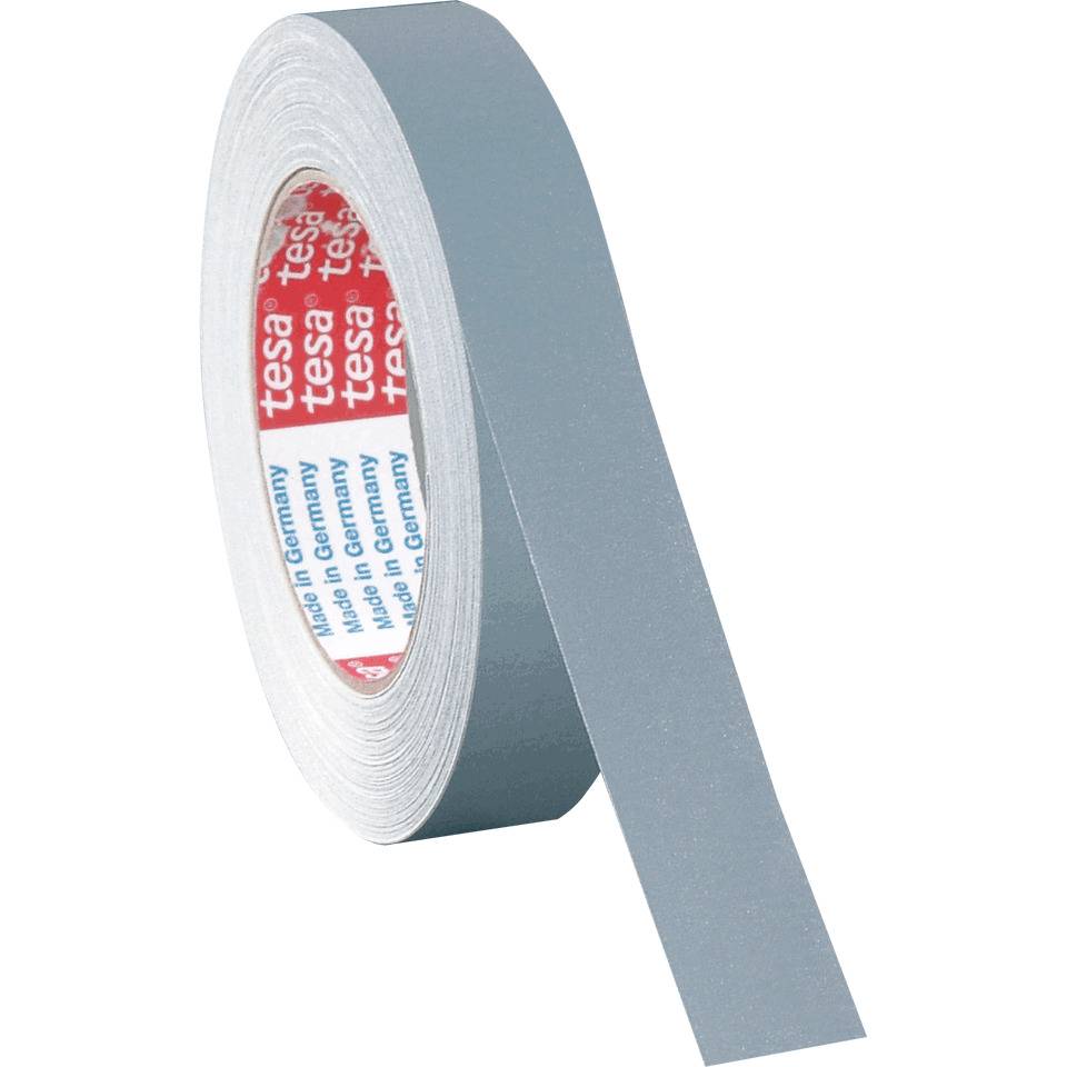 tesaband® 4651 Premium Gewebeband, stark klebend, universell einsetzbar, grau, 25mm, 25m/Rolle