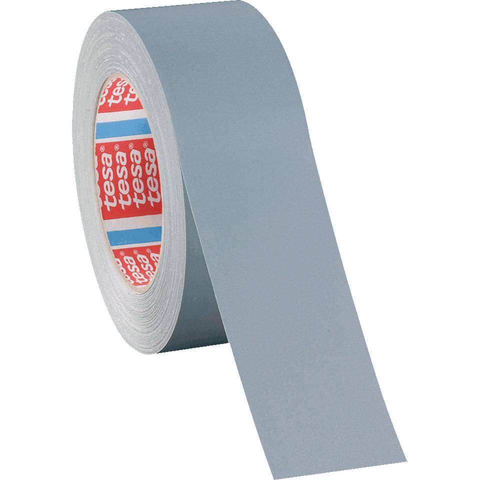 tesaband® 4651 Premium Gewebeband, stark klebend, universell einsetzbar, grau, 50mm, 25m/Rolle