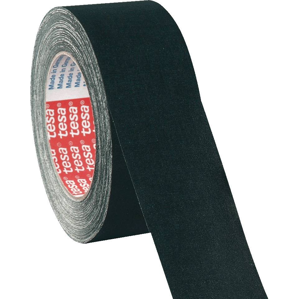 tesaband® 4651 Premium Gewebeband, stark klebend, universell einsetzbar, schwarz, 50mm, 25m/Rolle