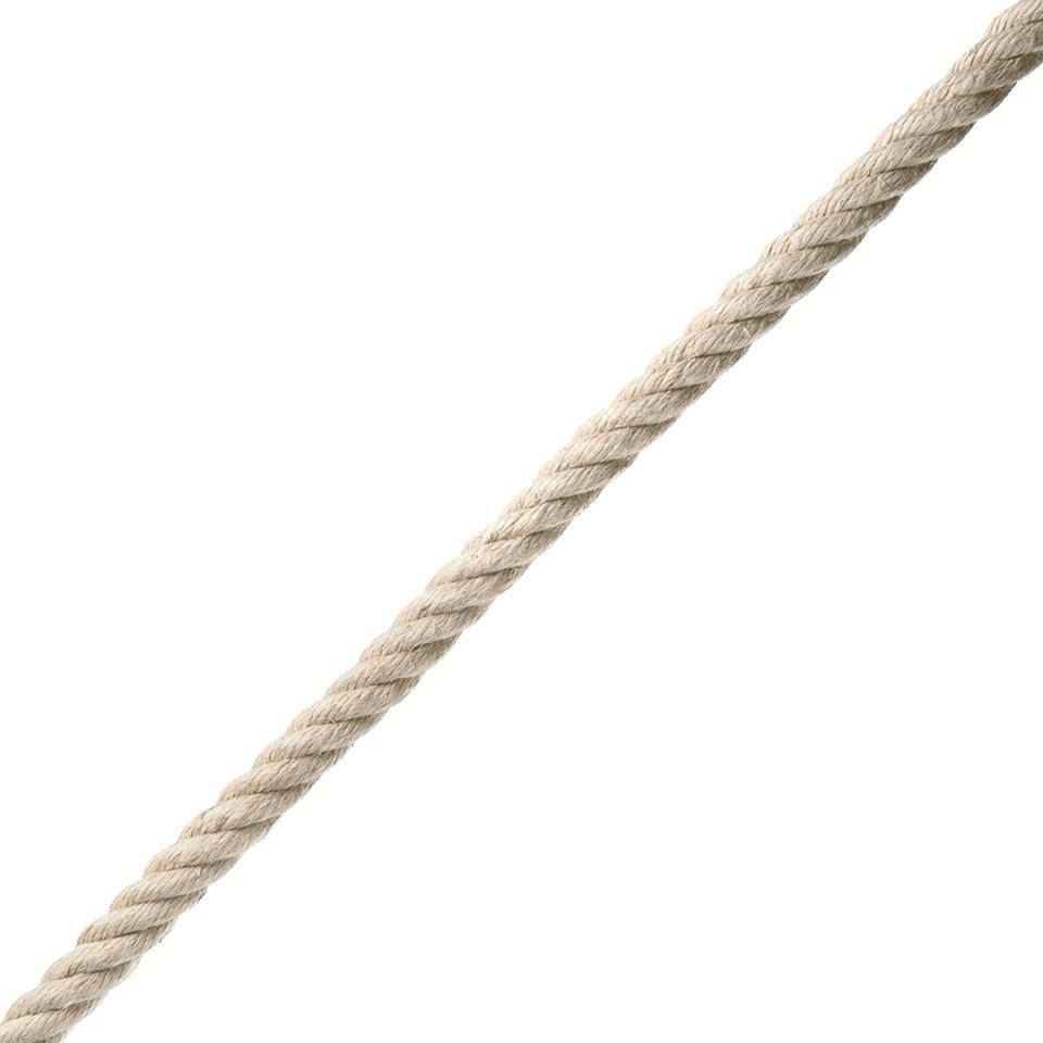 Seilflechter Hanfseil, gedreht, Langhanf, 4-litzig, Ø16mm, Nutzlast 180kg