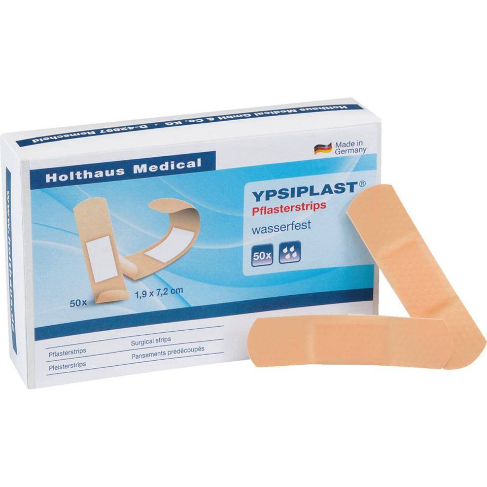 Holthaus Medical Ypsiplast® Pflasterstrips, wasserfest, 1,9x7,2cm, 50/VE