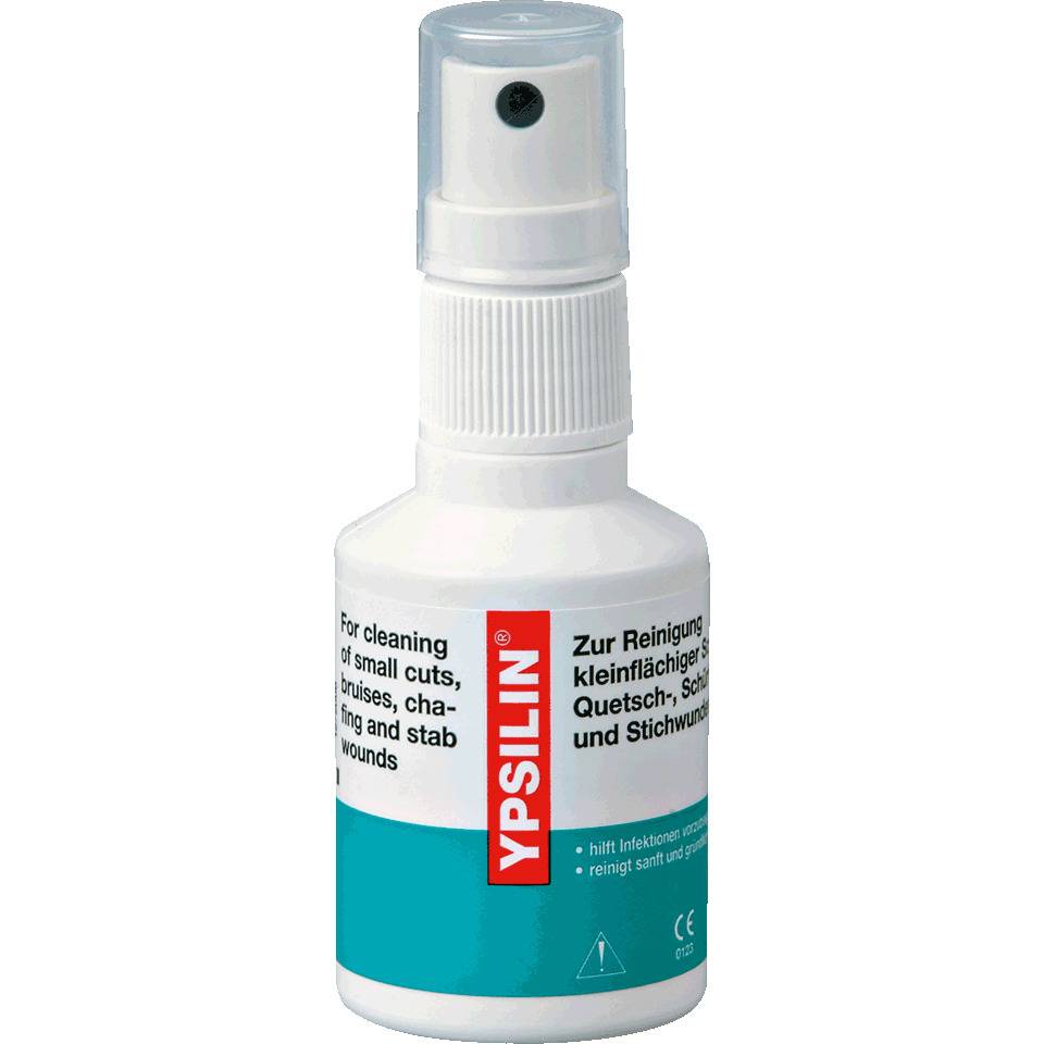 YPSILIN® Wundreinigungsset, 50 ml Fluid und 10 Feuchtkompressen