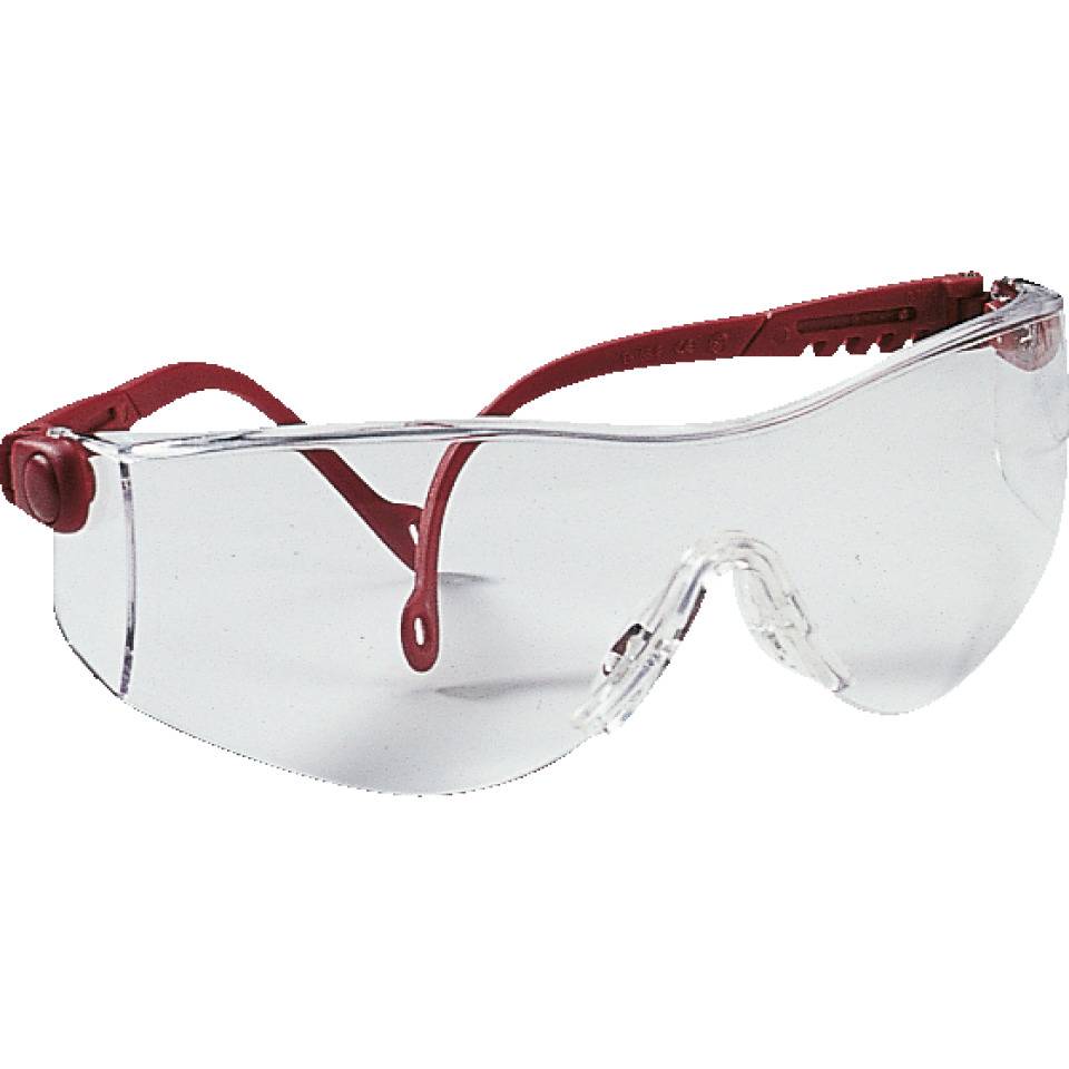 Honeywell Schutzbrille OP-TEMA™, burgund, farblose PC-Scheibe, kratzfest, 40g