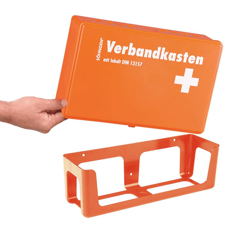 Wandhalterung für SÖHNGEN® Verbandkasten, orange, Kunststoff, 270x80x90mm