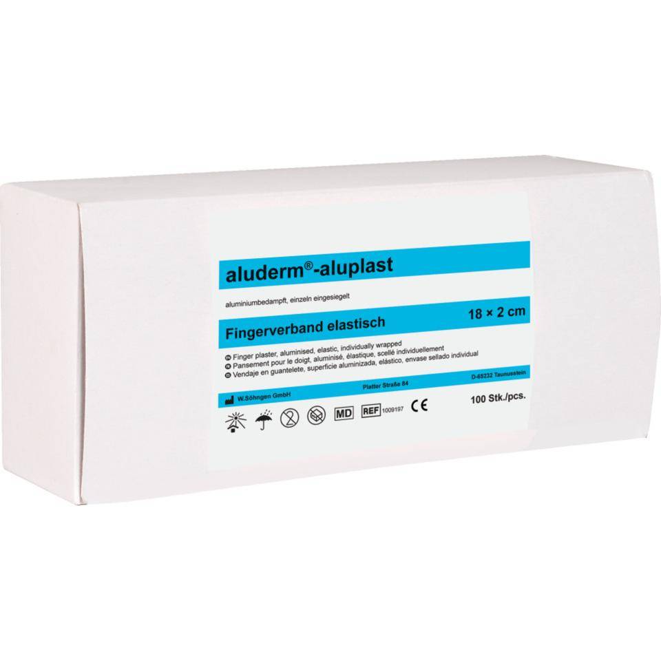 aluderm-aluplast Fingerverband, elastisch, 18x2cm, 100/VE