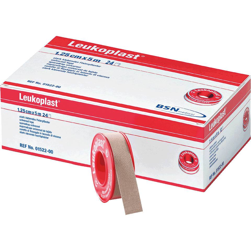 Leukoplast® Fixierpflaster, hautfarben, 1,25cmx5m, 24 Rollen/VE