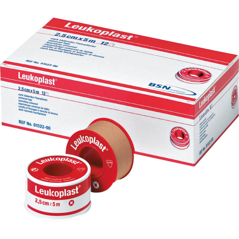 Leukoplast® Fixierpflaster, hautfarben, 2,5cmx5m, 12 Rollen/VE