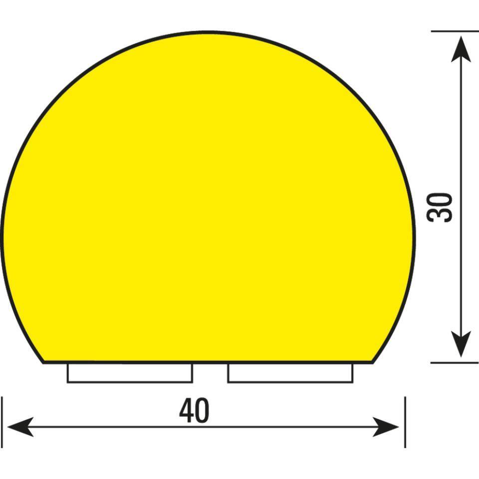 Knuffi Flächenschutzprofil Typ C, selbstklebend/zum Anschrauben,weiß, PU-Schaum, 1m