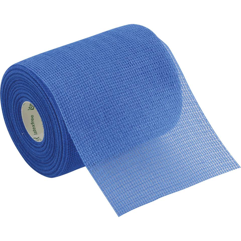 Mollelast® Haft Fixierbinde, latexfrei, blau, 6cm, 20m/Rolle
