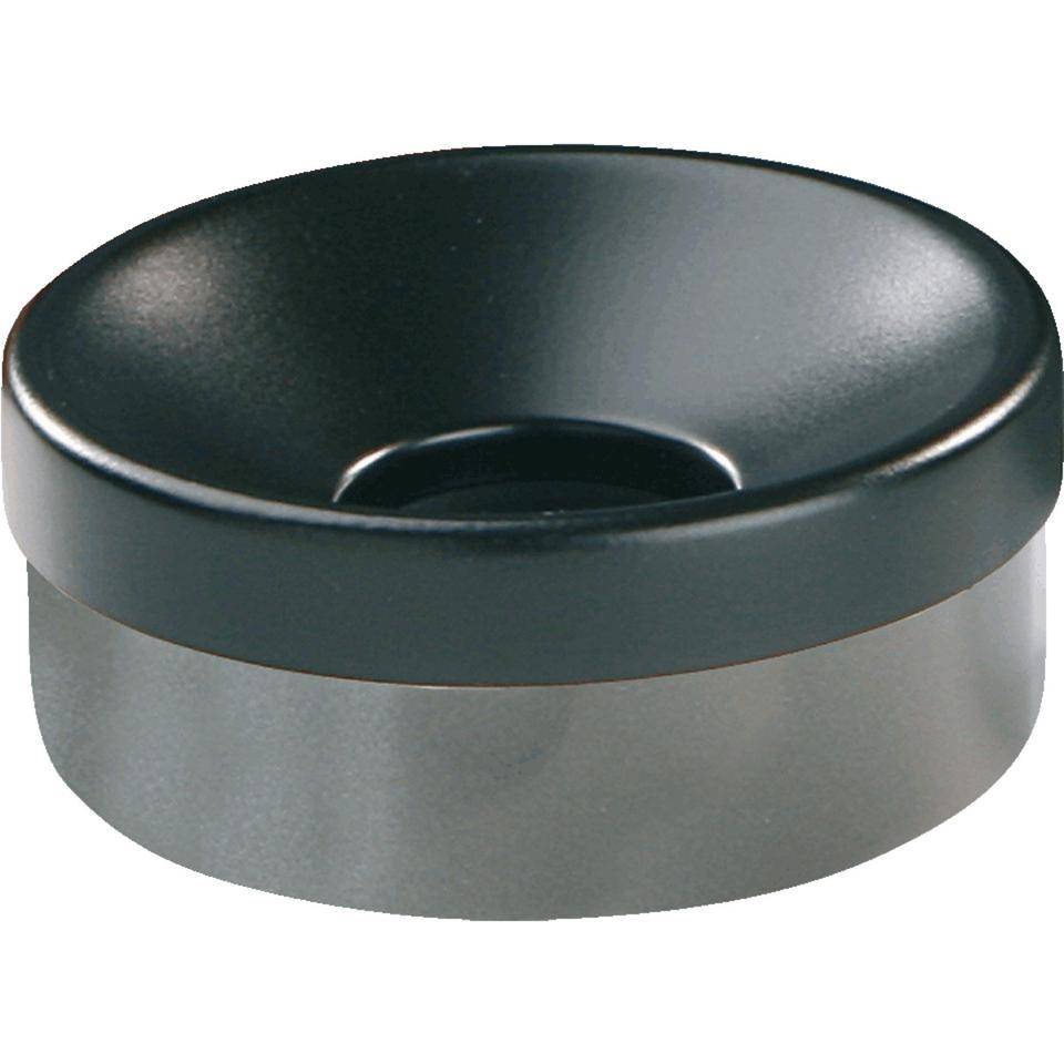Sicherheits-Tischascher, Deckel abnehmbar, graphit, Stahlblech, Ø 90mm, H 40mm, 0,2 l