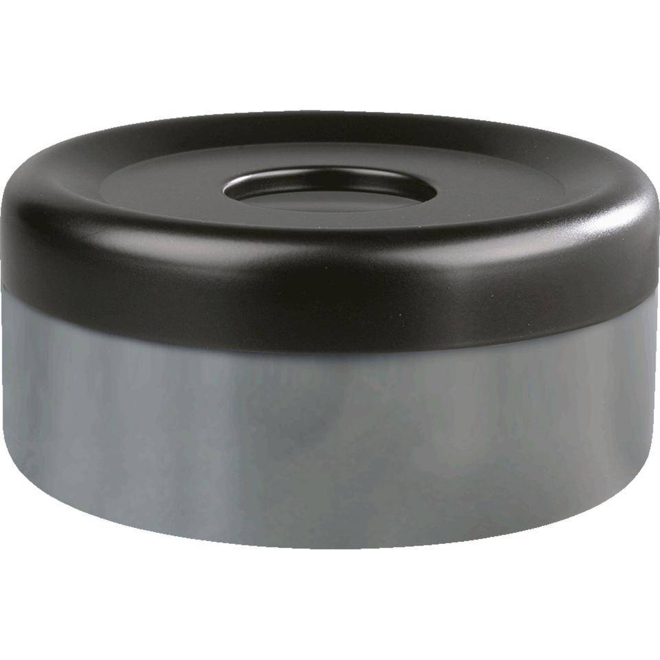 Sicherheits-Tischascher, Deckel abnehmbar, graphit, Stahlblech, Ø 150mm, H 70mm, 1 l