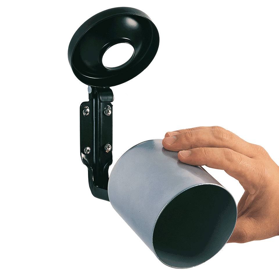 Sicherheits-Wandascher, rot, Stahlblech, Ø 90mm, H 100mm, 0,6 l