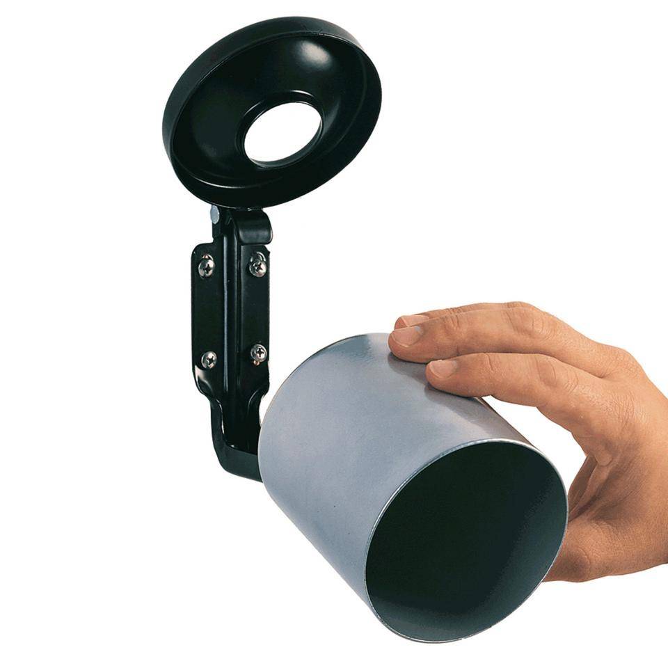 Sicherheits-Wandascher, graphit, Stahlblech, Ø 90mm, H 100mm, 0,6 l
