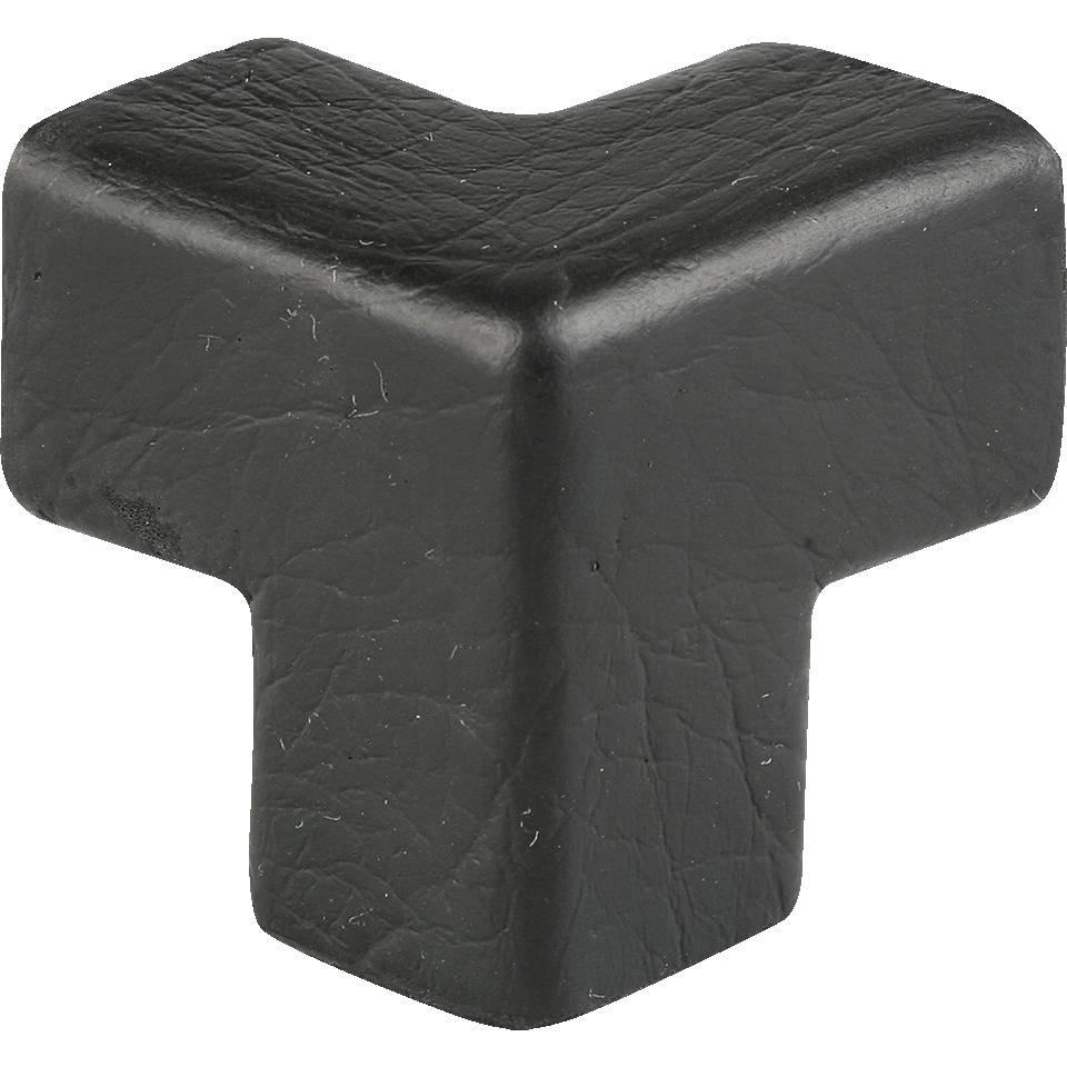 Knuffi Schutzecke Typ E, dreidimensional, schwarz, PU-Schaum, selbstklebend
