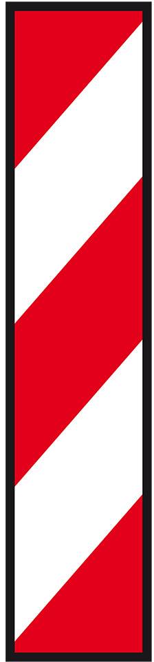 Verkehrszeichen Leitbake linksweisend, Nr.605, Aluminium RA0, reflektierend, 250x1000mm, DIN 67520, nach StVO