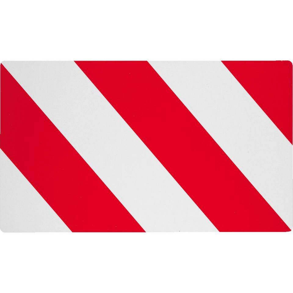 Warntafel, Typ C2, rot/weiß schraffiert, Folie, retroreflektierend RA1, 423x282mm