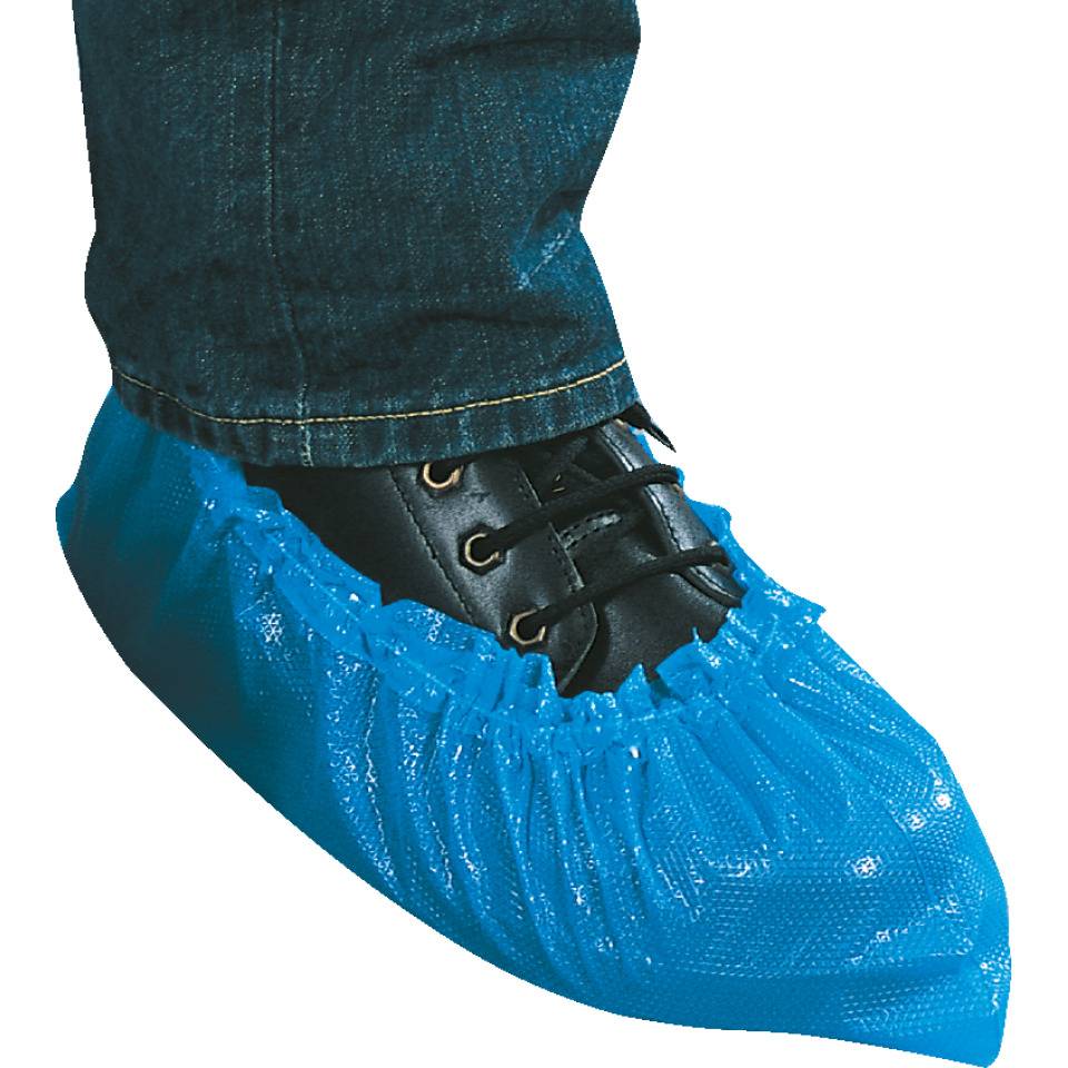 Einweg-Schuhschutz Basic, dunkelblau, Polyethylen, Universalgröße, 100/VE