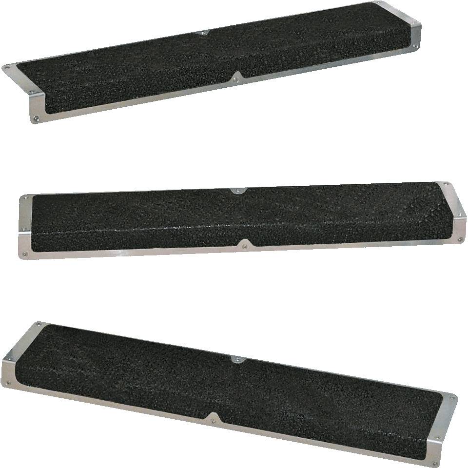 Treppenkantenprofil Extra, mit 3M Safety-Walk™-Antirutschbelag, schwarz, 120x635x45mm, ASR A1.5