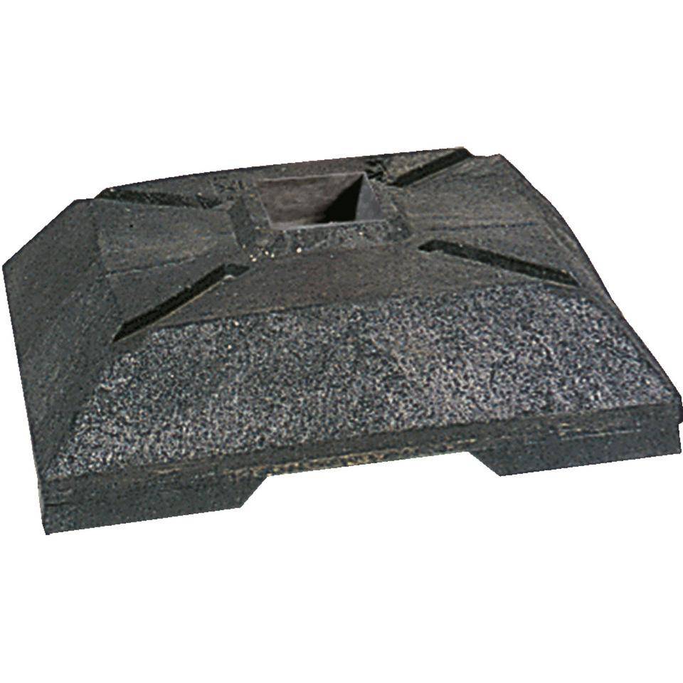 Fußplatte, Recyclingmaterial, 400x400mm, 12kg