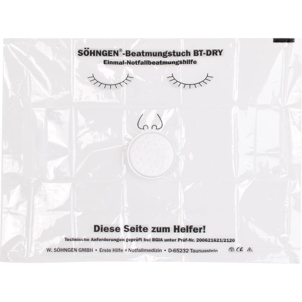 SÖHNGEN® Beatmungstuch mit Filter, beidseitig verwendbar, 300x210mm, 10/VE