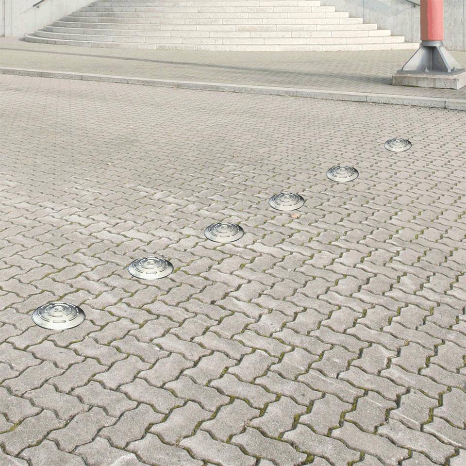 Schake Markierungsnagel Typ A,ohne Reflektoren,breiter Schaft, Aluminium,Ø 100mm