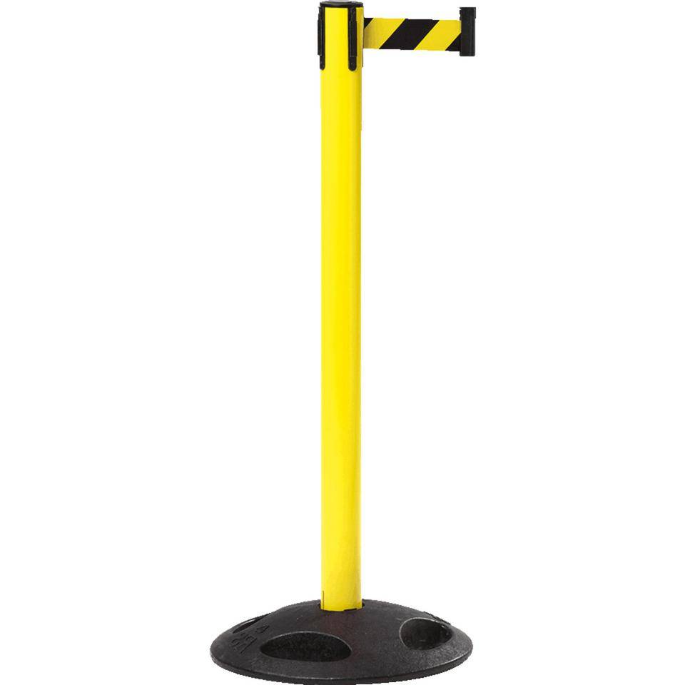 RS-GUIDESYSTEMS Gurtpfosten Outdoor, gelb, Kunststoff, Ø 65mm, Gurt ge/s, 50mm, 4m