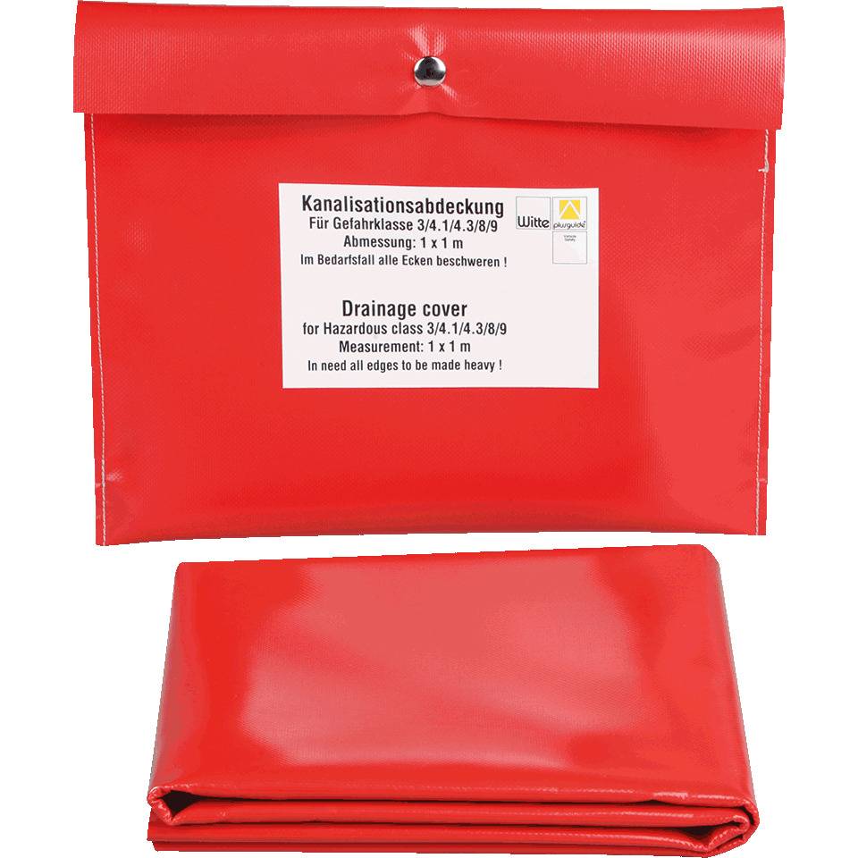 Kanalisationsabdeckung gemäß GGVS, in Kunststofftasche, Kunststoff, 1000x1000mm