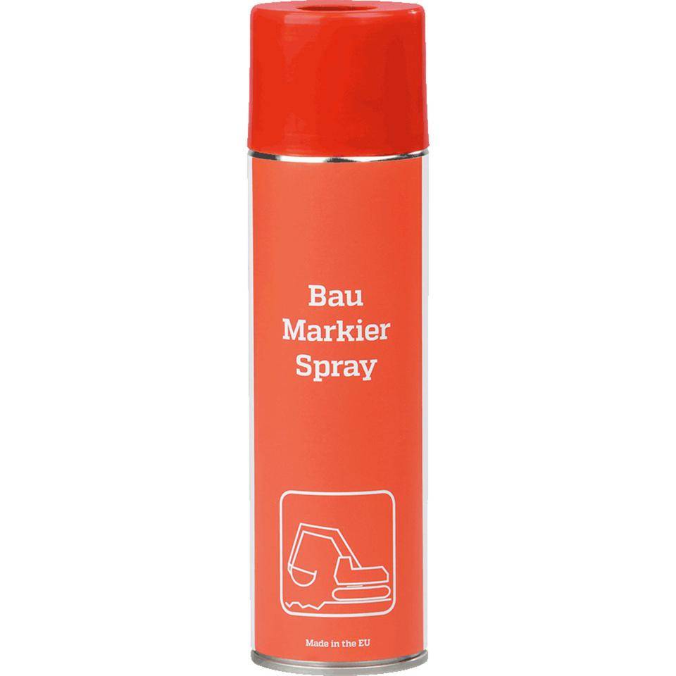 Baustellen-Markierfarbe, schnelle Markierung auf allen Flächen, rot, 500ml/Dose