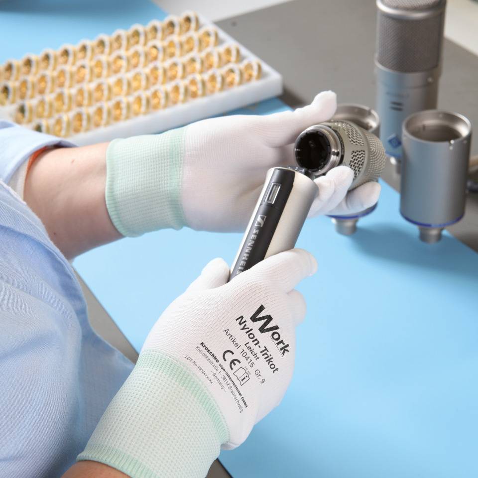 Work Handschuh Nylon-Trikot Leicht, Kat.I, reinweiß, unbeschichtet, 240mm, Größe 8