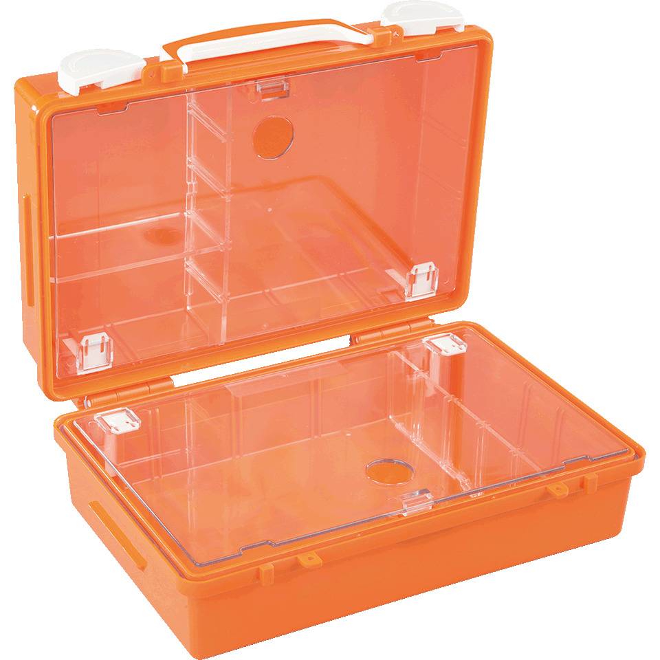 SÖHNGEN® Erste-Hilfe-Koffer Junior, leer, orange, mit Wandhalterung