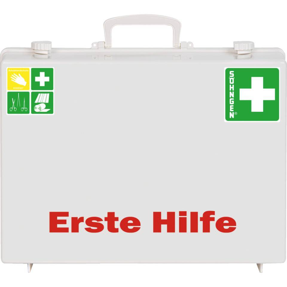 SÖHNGEN® Erste-Hilfe-Koffer Senior, ohne Füllung, weiß, Wandhalterung