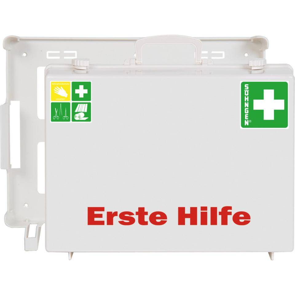 SÖHNGEN® Erste-Hilfe-Koffer Senior, ohne Füllung, weiß, Wandhalterung