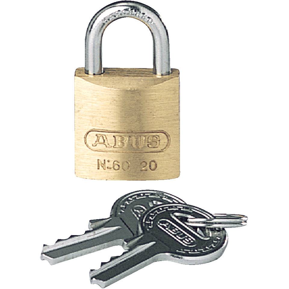 ABUS Vorhängeschloss Serie 60, gleichschließend, B 20mm, Bügelhöhe 11mm, Ø 3,5mm