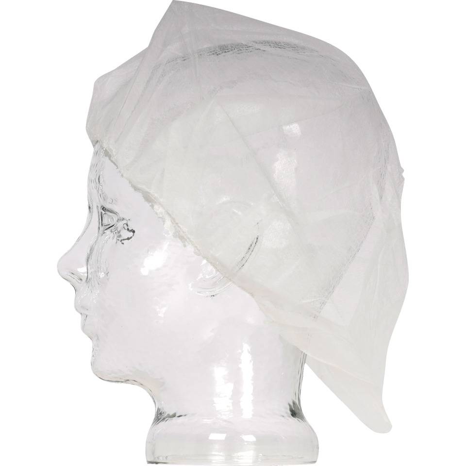 Einweghaube mit Gummizug, weiß, Polypropylen, Größe 61cm, 100/VE