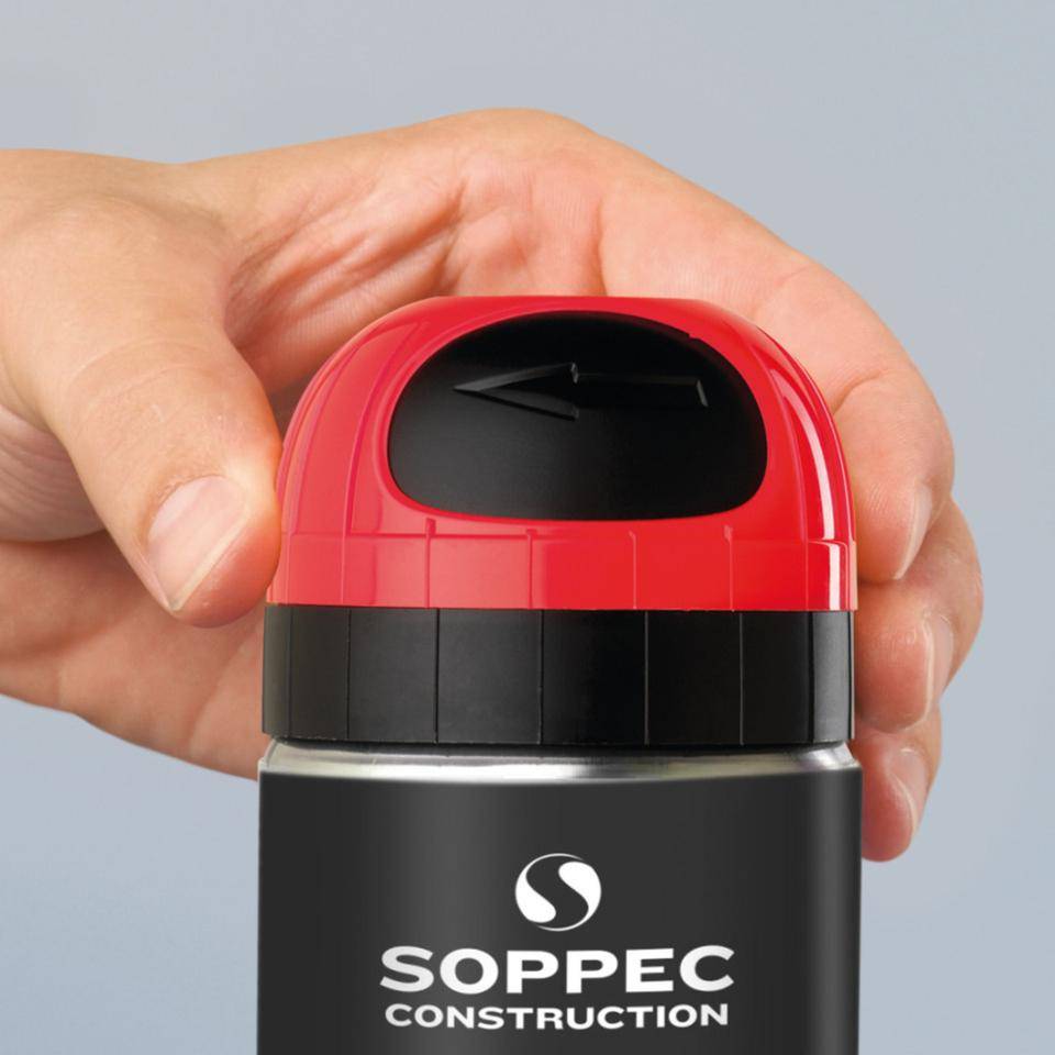 SOPPEC Markierfarbe Fluo T.P., für ca. 12 Monate, rot, fluoreszierend, 500ml/Dose