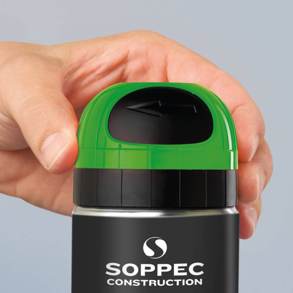 SOPPEC Markierfarbe Fluo T.P., für ca. 10 Monate, grün, fluoreszierend, 500ml/Dose