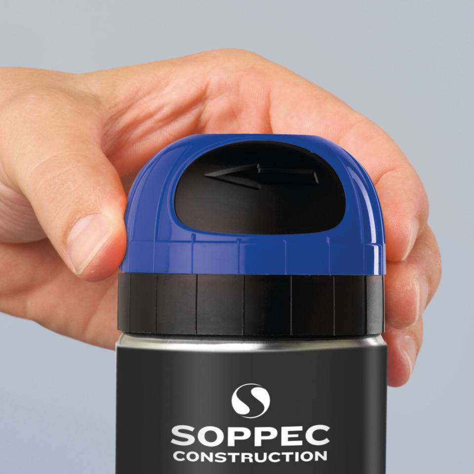 SOPPEC Markierfarbe Fluo T.P., für ca. 10 Monate, blau, fluoreszierend, 500ml/Dose