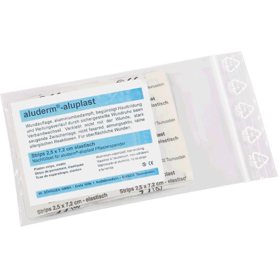 aluderm-aluplast Pflasterstrip, einzeln eingesiegelt, 2,5x7,2cm, 60/VE