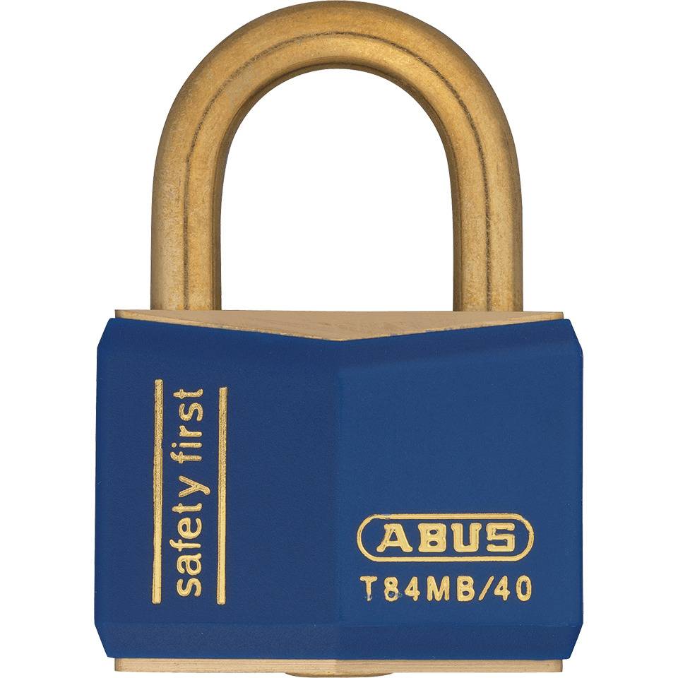 ABUS Vorhängeschloss, blau, verschiedenschl., Kunststoffummantelung, 2 Schlüsseln