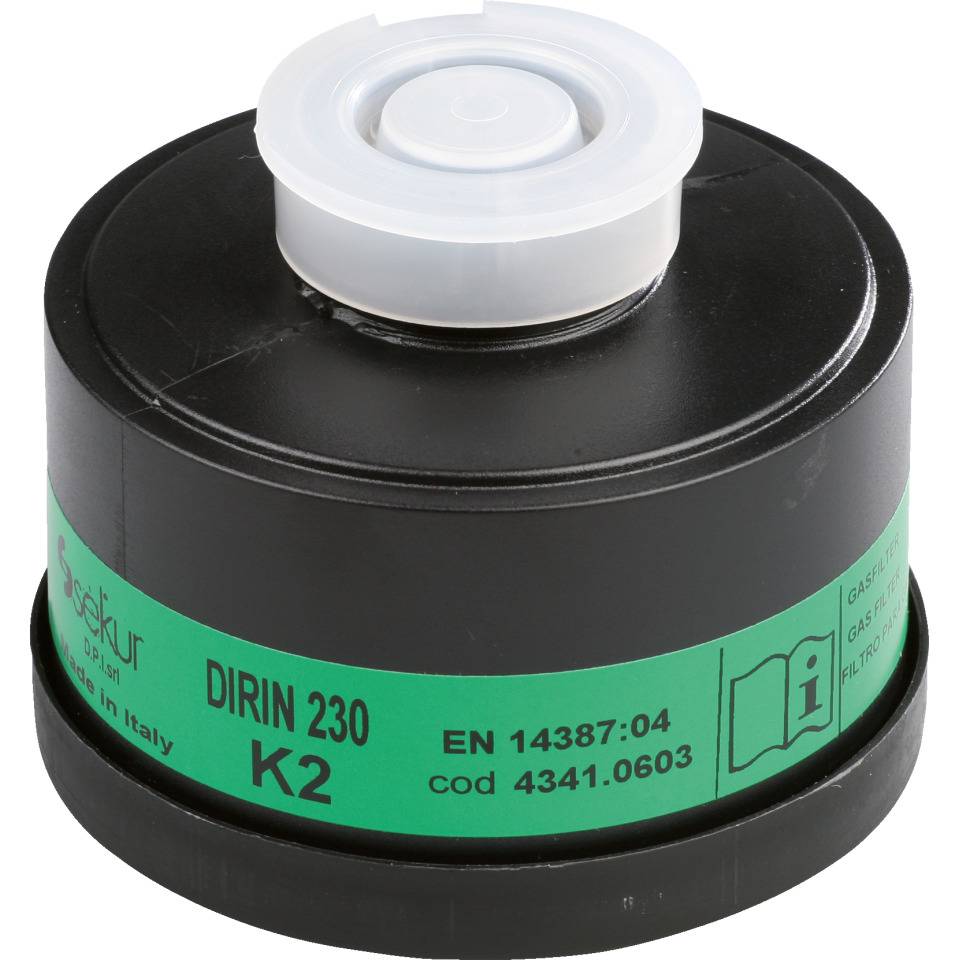 EKASTU Atemschutzfilter DIRIN 230 K2, Rundgewindeanschluss gemäß EN 148/1